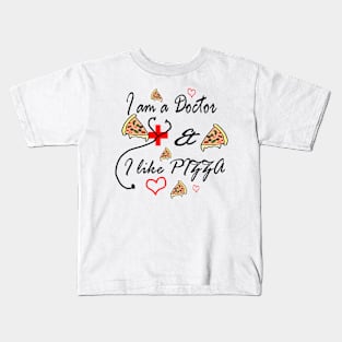 Doctor loves pizza Kids T-Shirt